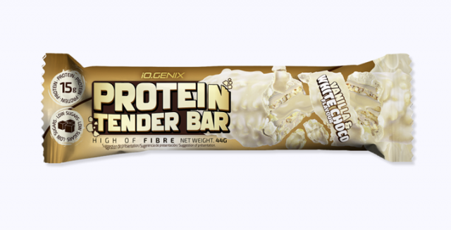 IOGENIX PROTEIN TENDER BAR 42G VAINILLA WHITE CHOC