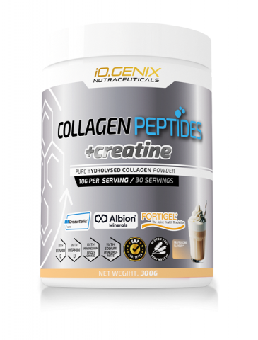 IOGENIX COLLAGEN PEPTIDES+CREATINE 300G FRAPUCCINO