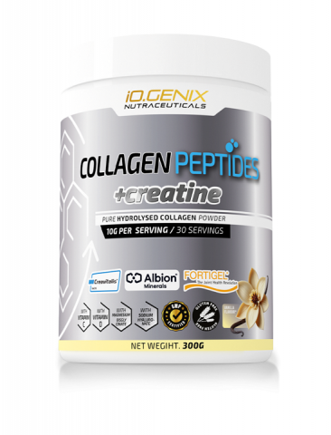 IOGENIX COLLAGEN PEPTIDES+CREATINE 300G VAINILLA