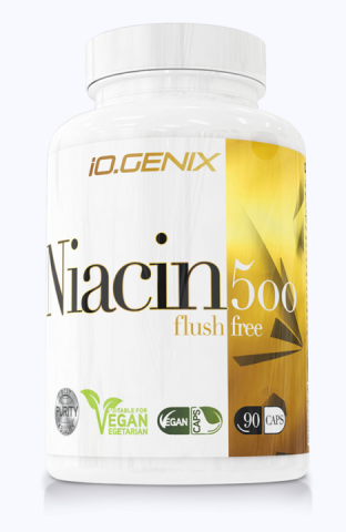 IOGENIX NIACIN 500 FLUSH FREE 90 CAPS