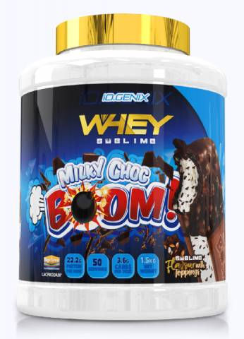 IOGENIX WHEY SUBLIME 1.5 KGS MILKY CHOC BOOM