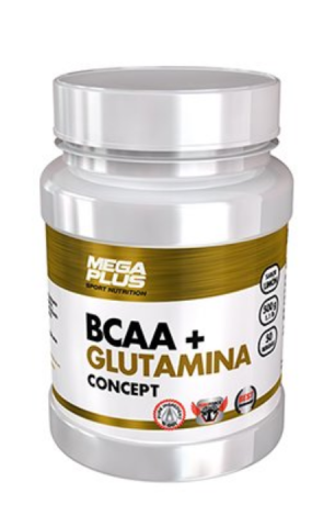 MEGAPLUS CONCEPT BCAA + GLUTAMINA 500 GR. FRESA